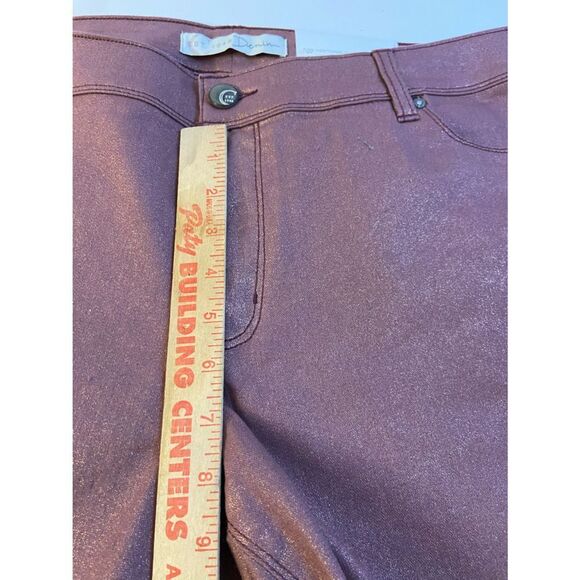 New Denim skinny contemporary size 16 sparkly rose color - Picture 6 of 7